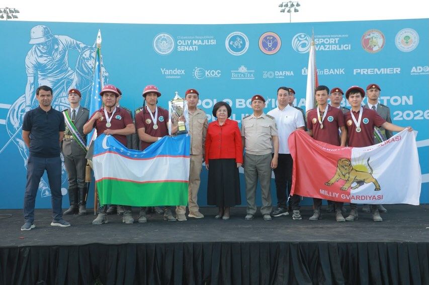 Oʻzbekiston polo chempionati 2026 gʻoliblari sahnada